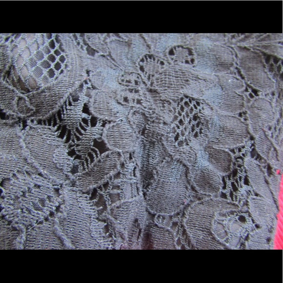 NWOT Black And Red Lace Bomber Jacket - Picture 2 of 6